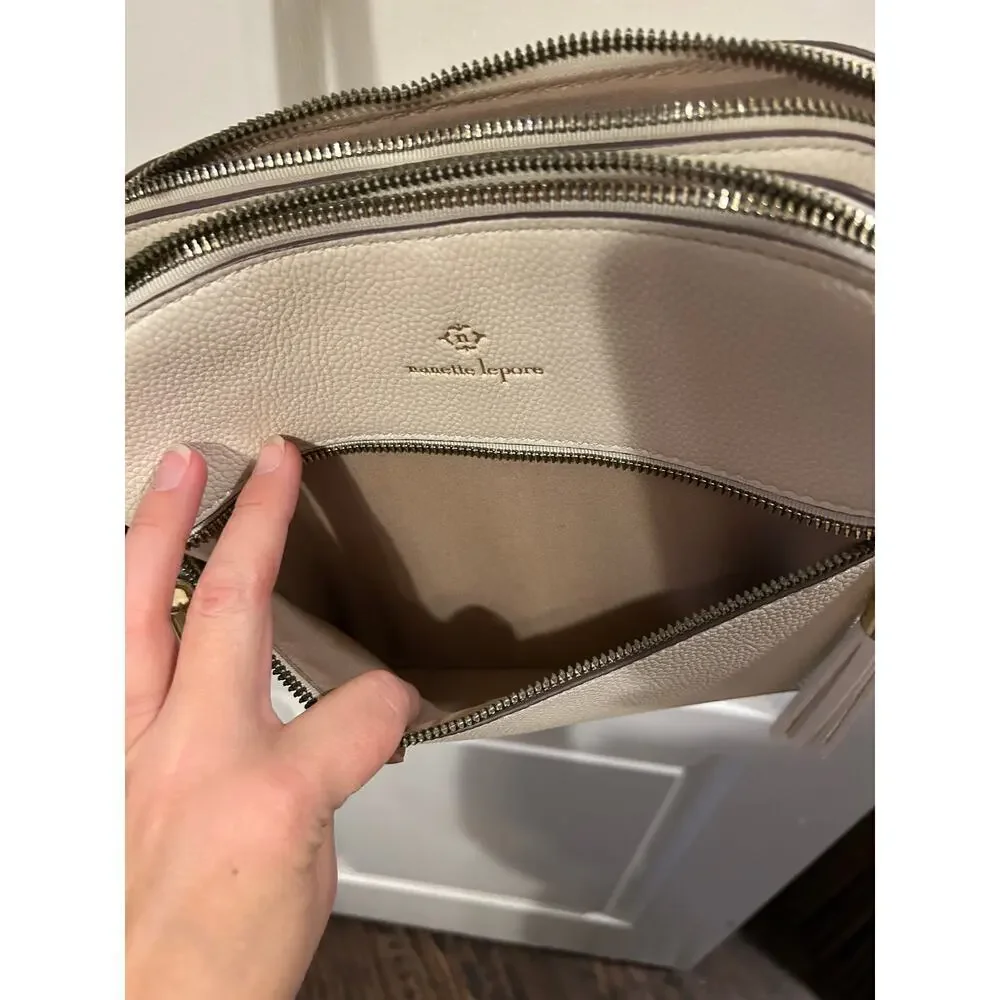 Nanette Lepore Crossbody Cream Bag